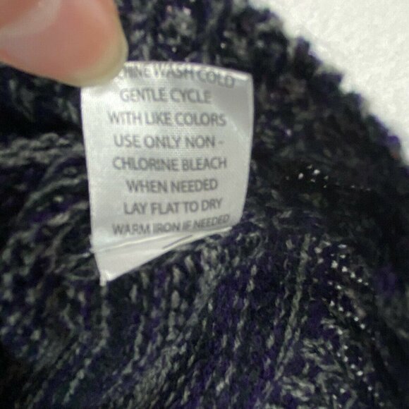 Jason Maxwell Sweater Womens 1X Purple Marled Tunic‎ Pockets Fairy Cottagecore - Picture 11 of 11